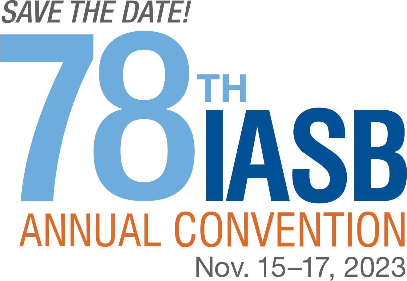 Save the date for our 77th IASB Annual Convention!