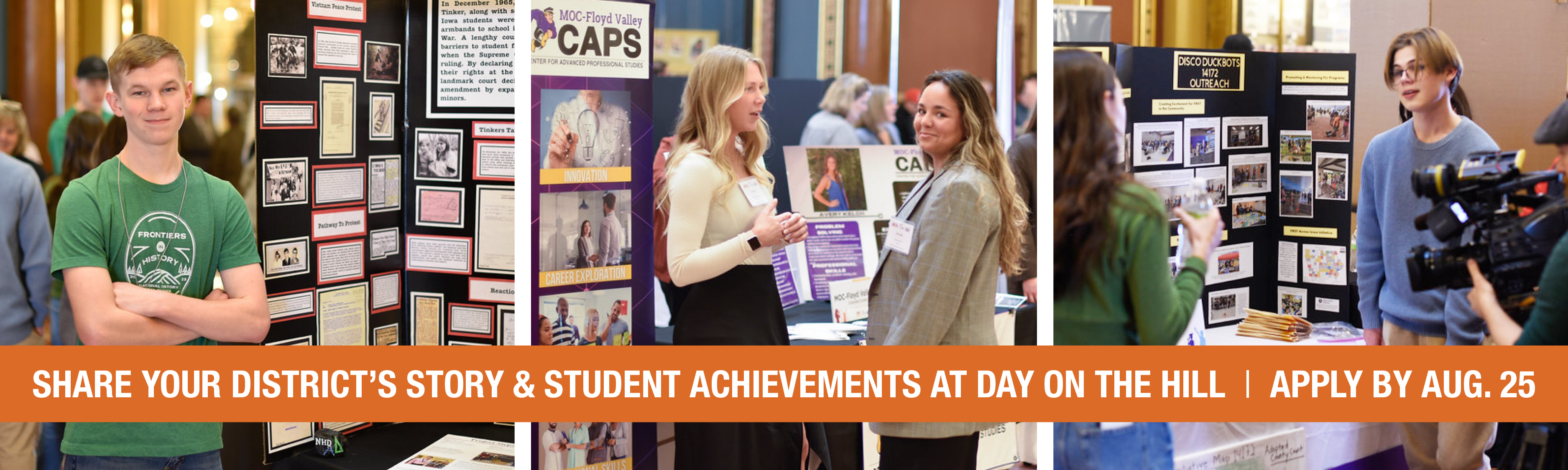 At the third annual Day on the Hill hosted by Iowa's AEAs, ISAB, and SAI, we're shining a spotlight on the incredible programs, student achievements, and creative initiatives happening across the state. Apply now!