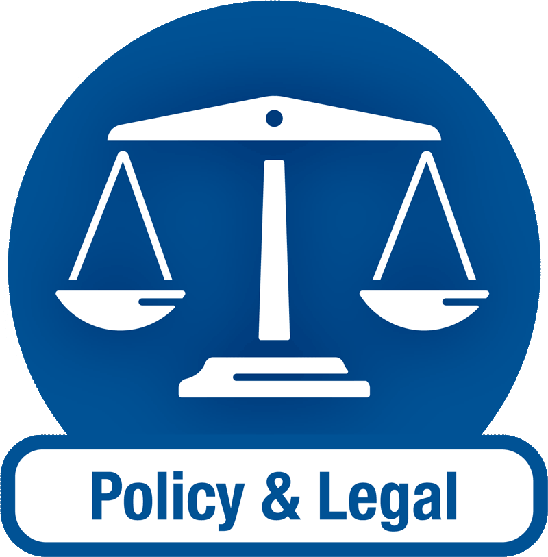 Standards Icon, Labeled: Policy & Legal