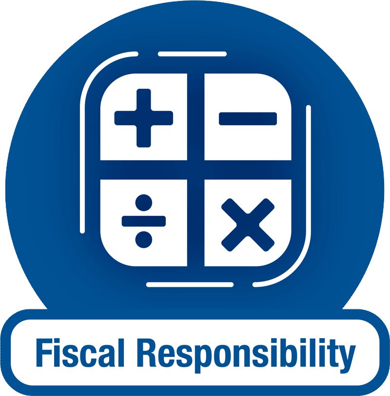 Standards Icon, Labeled: Fiscal Responsibility